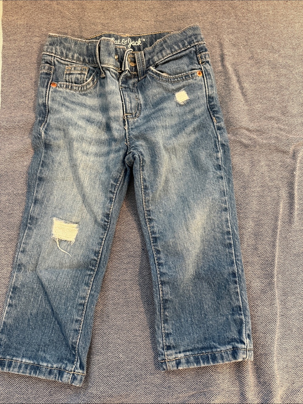 Cat & Jack Medium Blue Straight Stretch Jeans